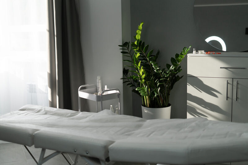 Clean, welcoming treatment room prepared for a wellness consultation